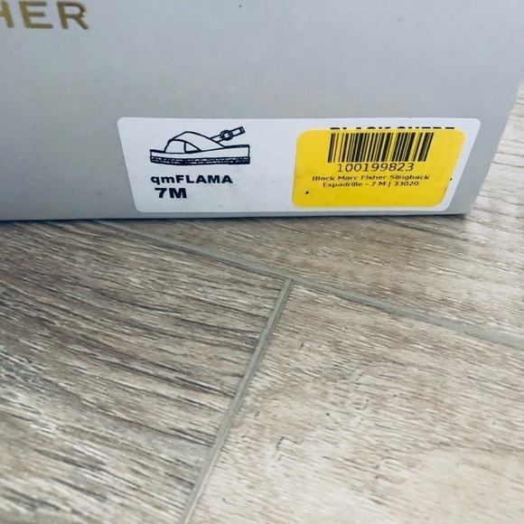 Marc Fisher Womens Flama Black Suede Criss-Cross Front Espadrilles Shoe… - Picture 5 of 5